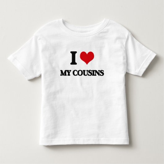 Ik hou van Mijn Cousins Kinder Shirts (Voorkant)