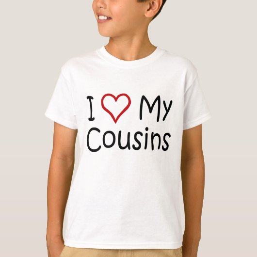 Ik hou van mijn Cousins T-shirt (Voorkant)