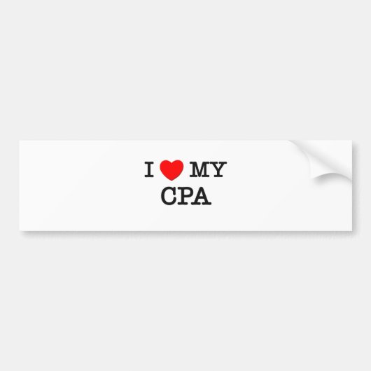 Ik hou van mijn CPA Bumpersticker (Voorkant)