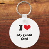 Ik hou van mijn creditcard Kaart Sleutelhanger (Voorkant)