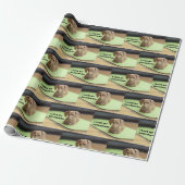 Ik hou van mijn crème teckel met afbeelding cadeaupapier (Uitgerold)