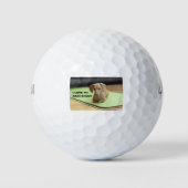 Ik hou van mijn crème teckel met afbeelding golfballen (Voorkant)