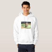 Ik hou van mijn crème teckel met afbeelding hoodie (Voorkant volledig)