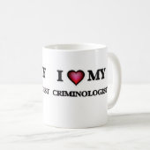 Ik hou van mijn criminoloog koffiemok (Voorkant rechts)