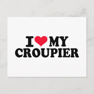 Ik hou van mijn Croupier Briefkaart