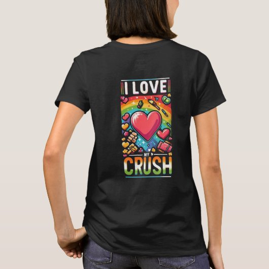 Ik hou van mijn crush t-shirt (Achterkant)