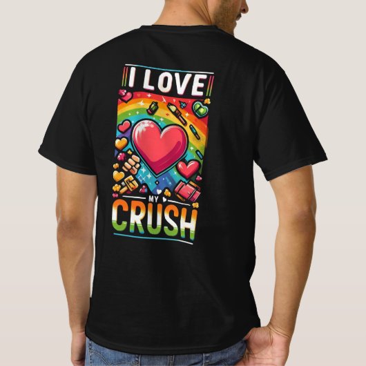 Ik hou van mijn crush t-shirt (Achterkant)