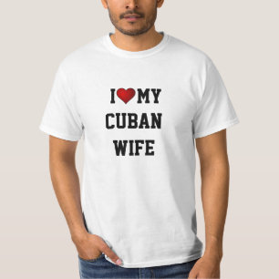 Ik hou van mijn Cubaanse vrouw T-shirt