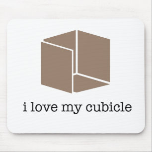 " ik hou van mijn cubicle " - mousepad muismat