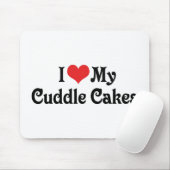 Ik hou van mijn Cuddle Cakes Muismat (Met muis)