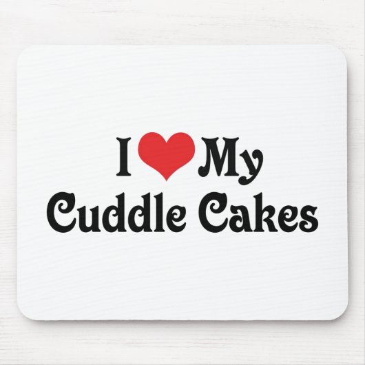 Ik hou van mijn Cuddle Cakes Muismat (Voorkant)