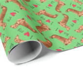 Ik hou van mijn Dachshund Cadeaupapier (Rol Hoek)