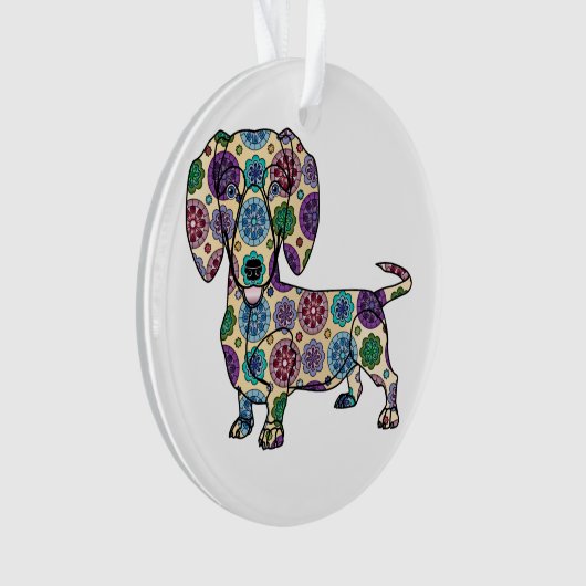 Ik hou van mijn dachshund - Circle Ornament (voorkant)