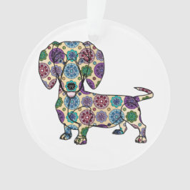 Ik hou van mijn dachshund - Circle Ornament