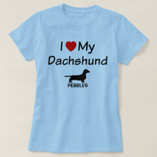 Ik hou van mijn dachshund Dog T-shirt