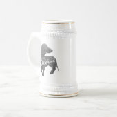 Ik hou van mijn Dachshund Doxie Teckel Wiener Bierpul (Voorkant links)