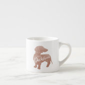 Ik hou van mijn Dachshund Doxie Teckel Wiener Espresso Kop (Rechts)