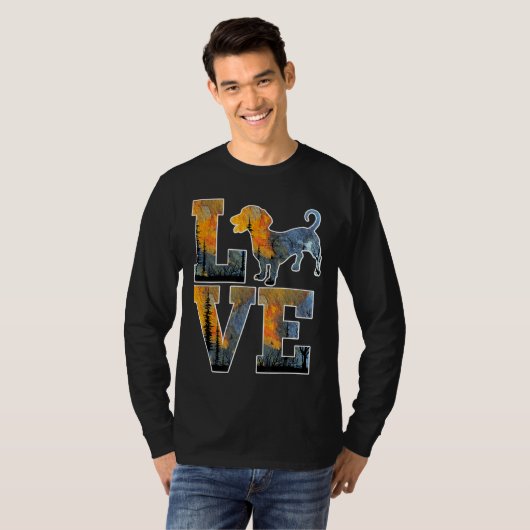 Ik hou van mijn Dachshund Funny Dog Lover T-shirt (Voorkant volledig)