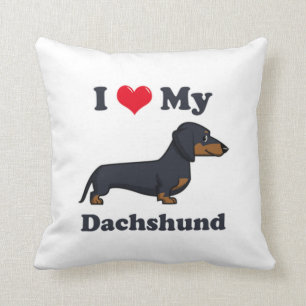Ik hou van mijn Dachshund Kussen