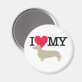 Ik hou van mijn Dachshund. Magneet (Voorkant / Achterkant)