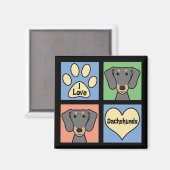 Ik hou van mijn Dachshund Magneet (Voorkant / Achterkant)