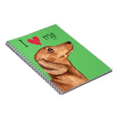 Ik hou van mijn Dachshund Notitieboek (Rechterzijde)