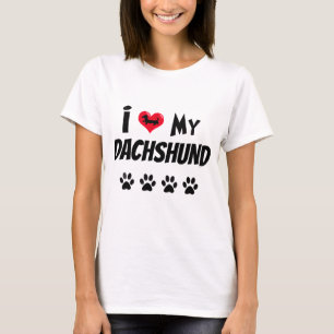 Ik hou van mijn Dachshund T-shirt