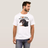 Ik hou van Mijn Dachshund T-shirt (Voorkant volledig)