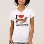 Ik hou van mijn Dachshund T-shirt (Voorkant)