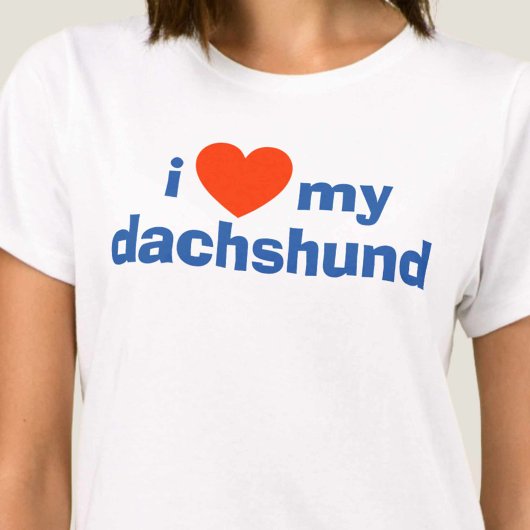 Ik hou van mijn Dachshund Tanktop