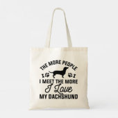 Ik hou van mijn Dachshund Tote Bag (Achterkant)