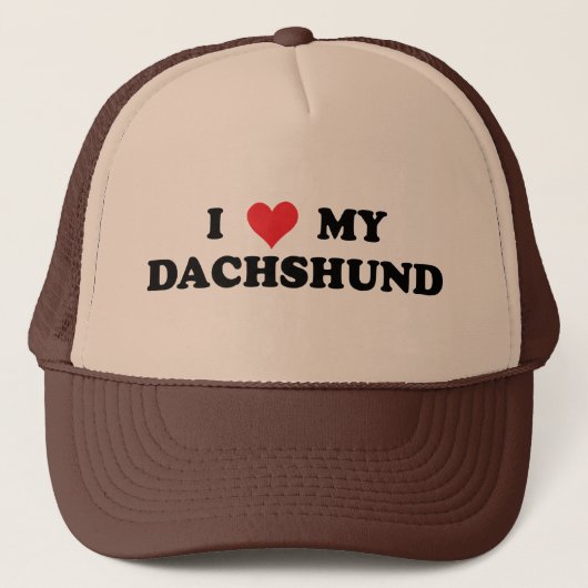 Ik hou van mijn Dachshund Trucker Pet (Voorkant)
