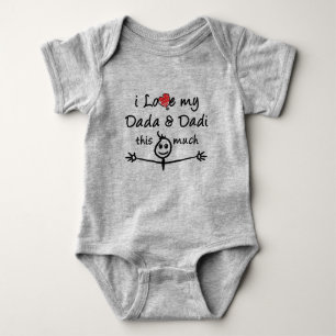 Ik hou van mijn Dada & Dadi (oma & opa)! Romper