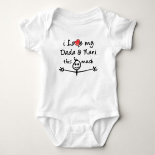 Ik hou van mijn Dada & Nani (oma & opa)! Romper