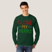 Ik hou van mijn Daddies Gay Dads LGBT T-shirt (Voorkant volledig)
