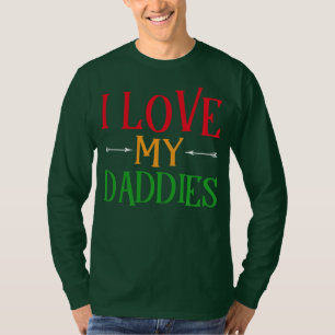 Ik hou van mijn Daddies Gay Dads LGBT T-shirt