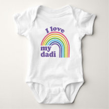 Ik hou van mijn dadi - Cute Rainbow