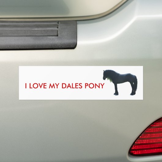 Ik hou van mijn Dales Pony sticker (Op auto)