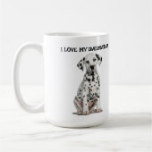 Ik hou van mijn Dalmatiër Koffiemok (Links)