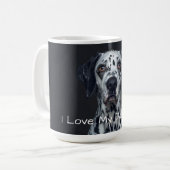 Ik hou van mijn Dalmatiër Koffiemok (Voorkant links)