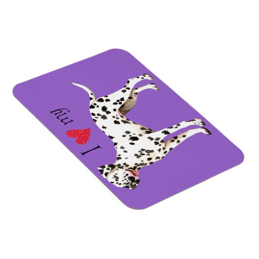 Ik hou van mijn Dalmatiër Magneet (Rechterzijde)