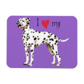 Ik hou van mijn Dalmatiër Magneet (Horizontaal)