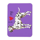 Ik hou van mijn Dalmatiër Magneet (Verticaal)