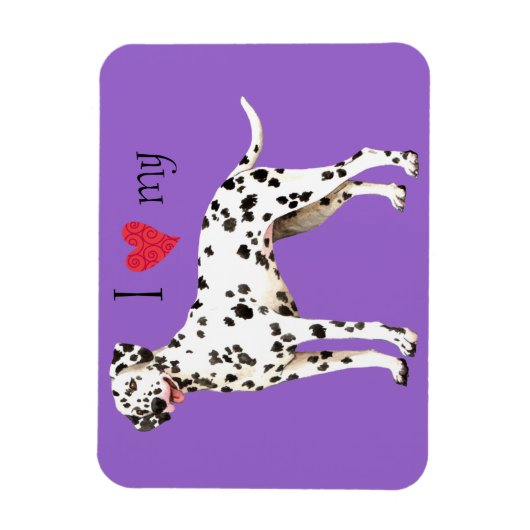 Ik hou van mijn Dalmatiër Magneet (Verticaal)