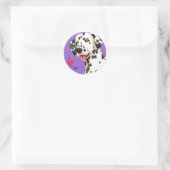 Ik hou van mijn Dalmatiër Ronde Sticker (Tas)