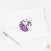 Ik hou van mijn Dalmatiër Ronde Sticker (Envelop)