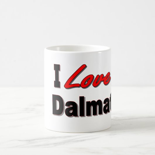 Ik hou van mijn Dalmatische Mok (Center)
