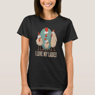 Ik hou van mijn dames boerderij dier boer grappige t-shirt