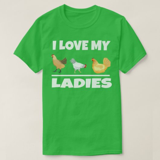 Ik hou van mijn dames die boerenhobbyboeren t-shirt (Design voorkant)