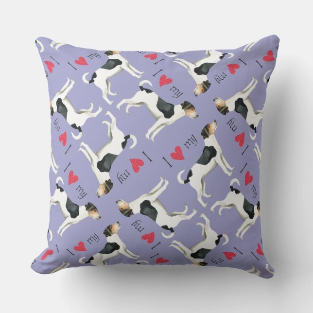 Ik hou van mijn Deense en Zweedse veeartsenhond in Buitenkussen (Voorkant)